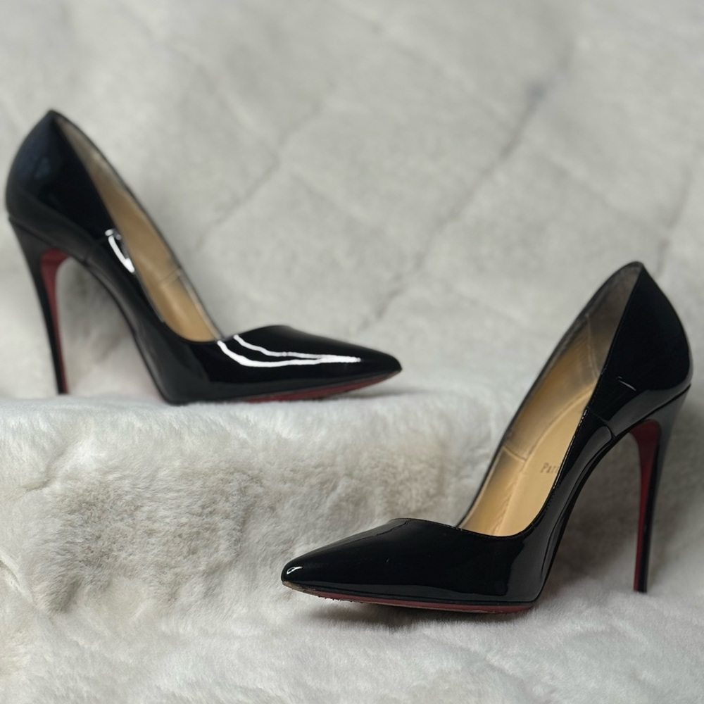 Christian Louboutin Black Patent Leather Heels